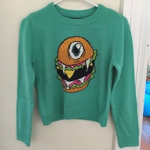 Iron Fist Burger Crop Top Sweater