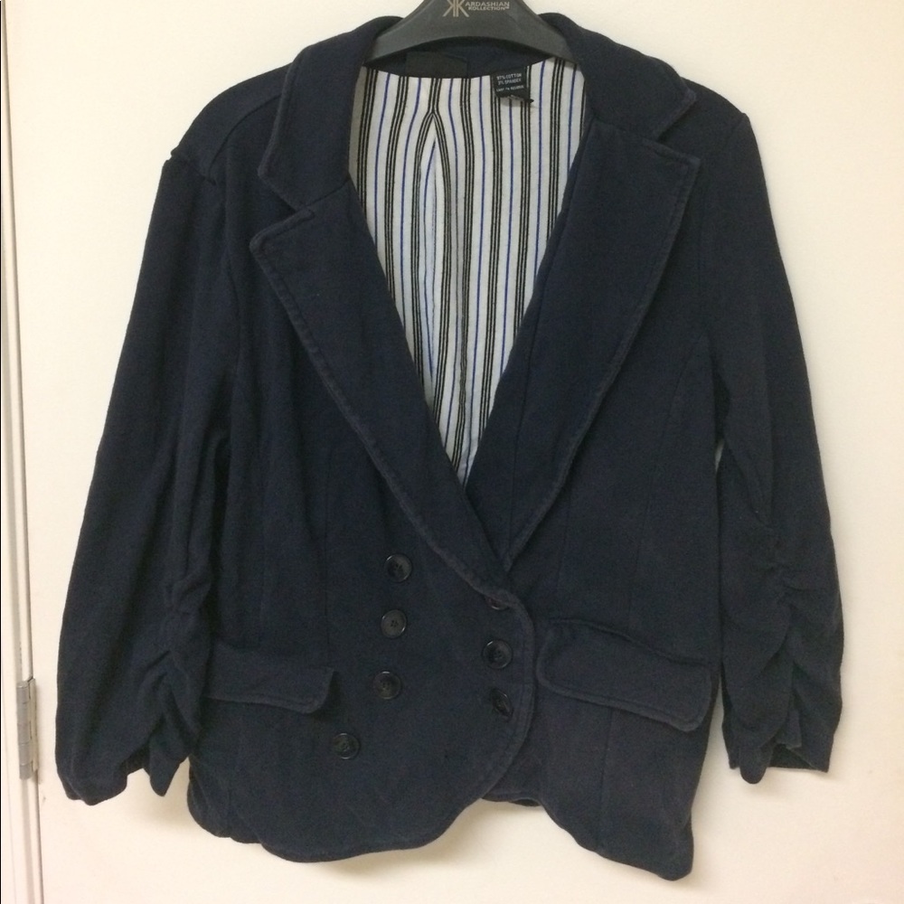Super comfy New York and Co Navy Cotton Blazer XL