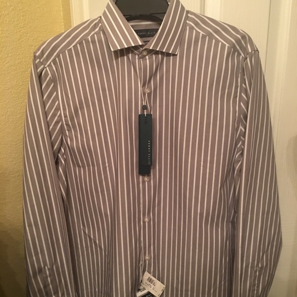 New MEN PERRY ELLIIS dress shirt 15 1/2 - Picture 1 of 5