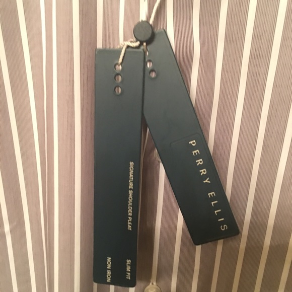 New MEN PERRY ELLIIS dress shirt 15 1/2 - Picture 3 of 5