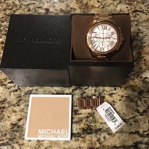 Micheal Kors Rose Gold Chronograph