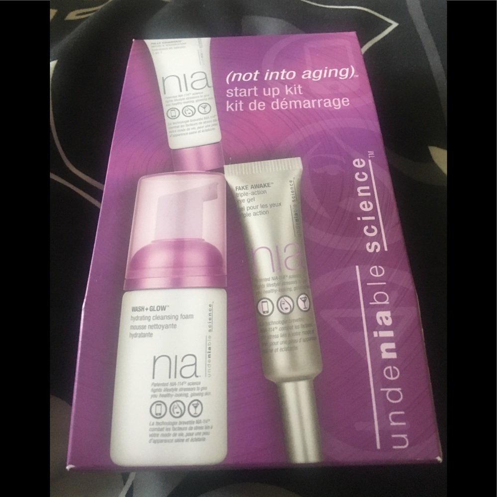 Nia Not Into Aging skin care start up kit