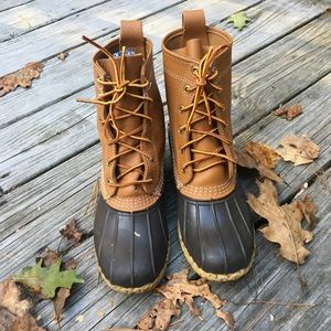 Size 6 8" LL bean duck boots