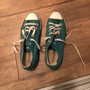 Turquoise converse sz 7