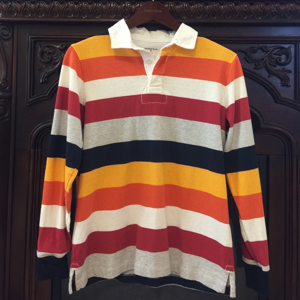 Long sleeve Lands End polo