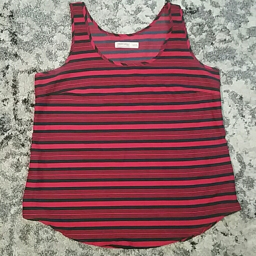 Red and Navy Blue Top