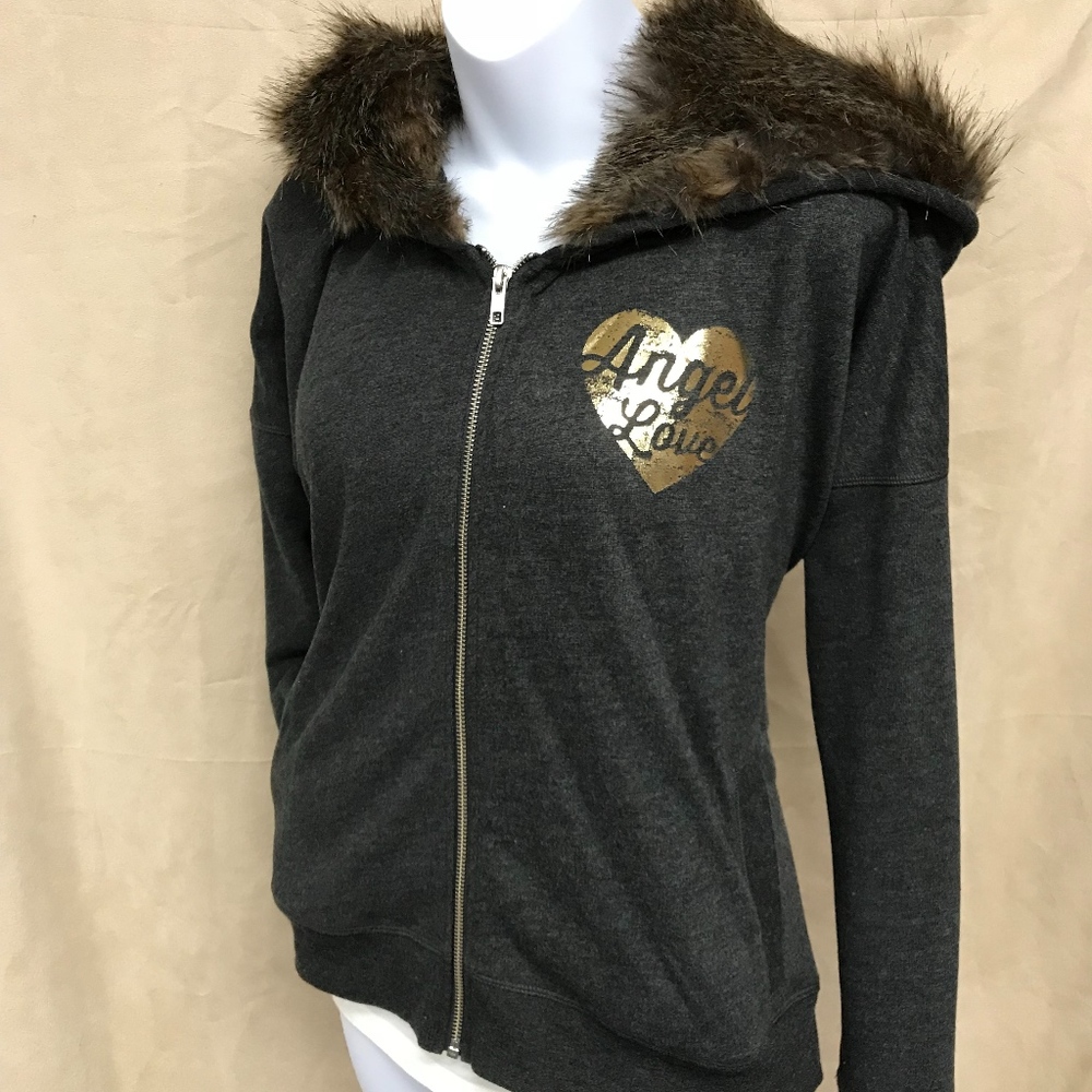 Victoria's Secret Faux Fur Hooded Sweatshirt