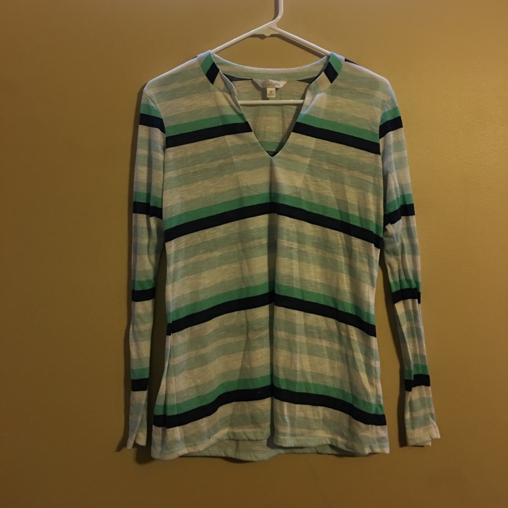 Charming Charlie striped long sleeve top