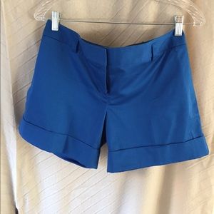 EXPRESS blue shorts. For a tailored polished look.