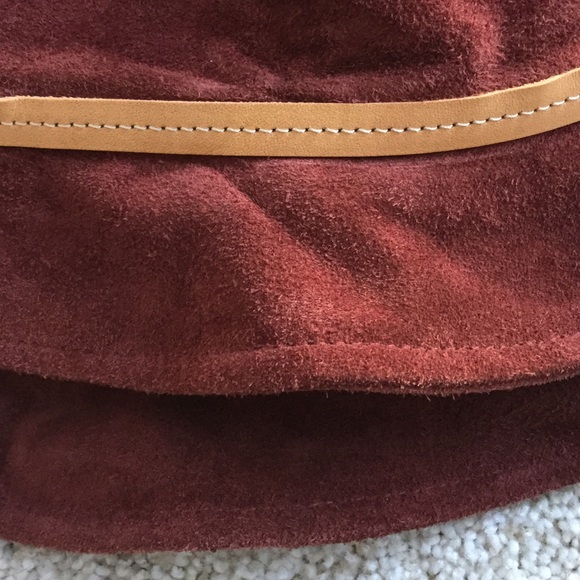Coach rust suede hat M-L - Picture 4 of 5