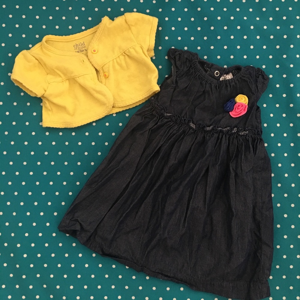 Child of Mine by Carter • Dress & Cardigan