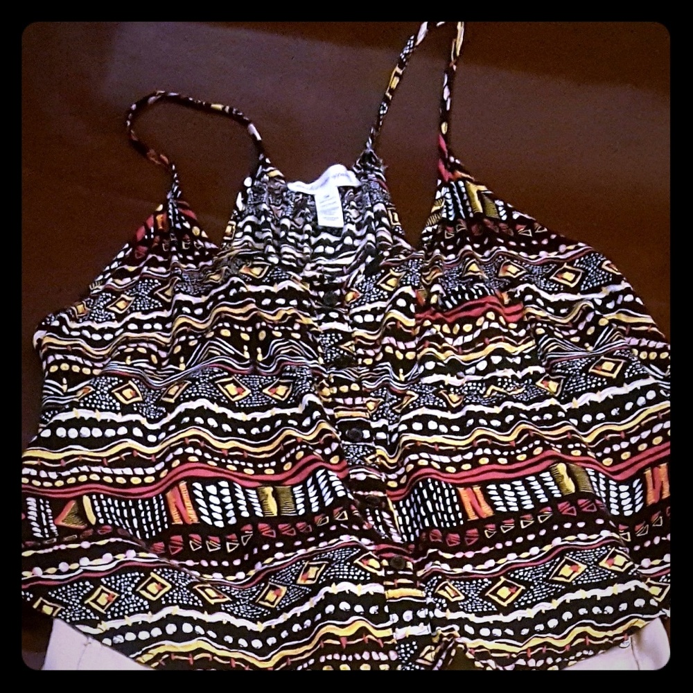 Ambiance flowing crop top. Medium