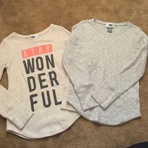 Lot of 2 Old Navy thermal shirts