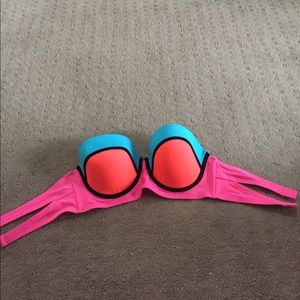 Bright colored bathing suit top