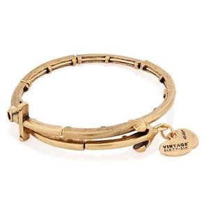 Alex and Ani Gold Anchor Wrap Bracelet