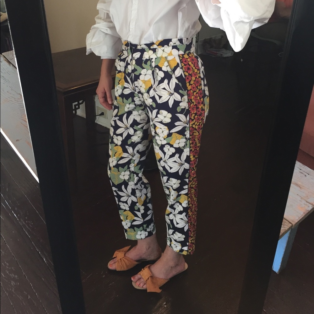 Zara Floral Trousers