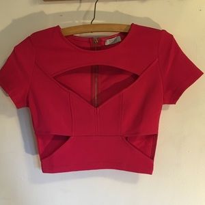 Tobi Hot Pink Crop Top