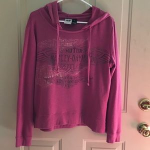Harley hooded shirt