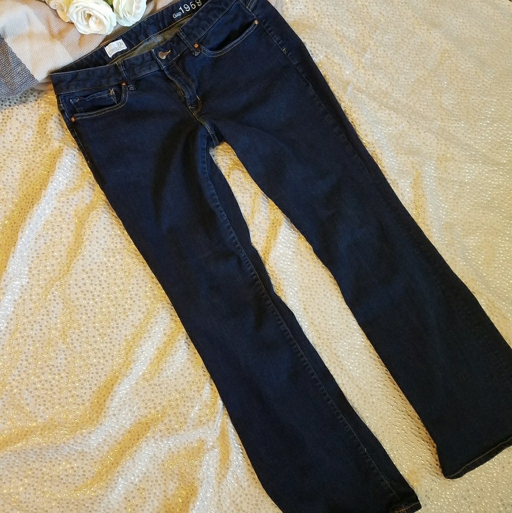 Gap 1969 denim long and lean size 32 long dark was