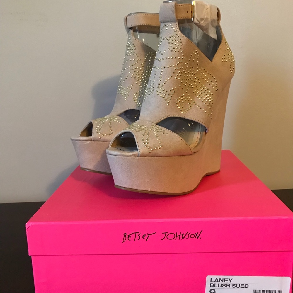 Brand new Betsey Johnson wedge heels