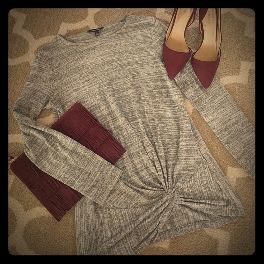 Banana republic twist front long sleeve top, sz M