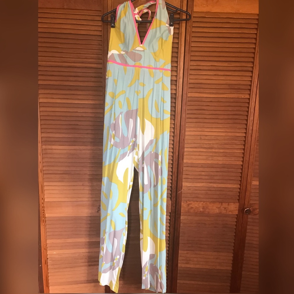 Manuhealiʻi halter jumpsuit, size Medium