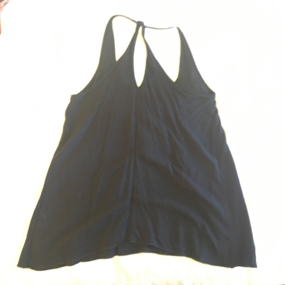 Gap black button tank with cute back - Picture 2 of 4