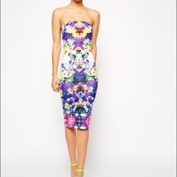 floral bodycon dress uk