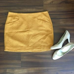Outback Red by The Limited Mustard Yellow Skirt