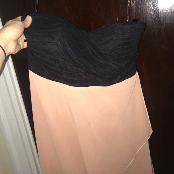 High-low black and blush dress - Picture 2 of 3