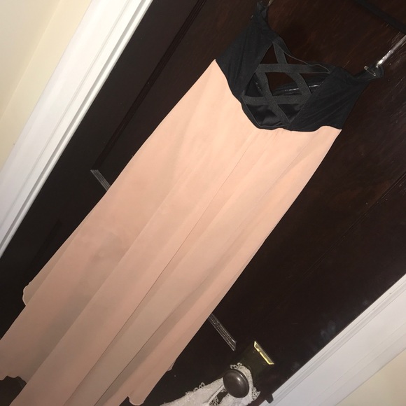 High-low black and blush dress - Picture 3 of 3