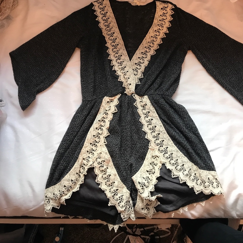 v neck romper