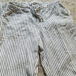 Striped drawstring pants