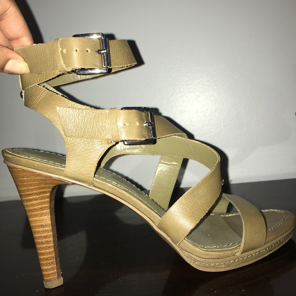 Army Green Nine West heels