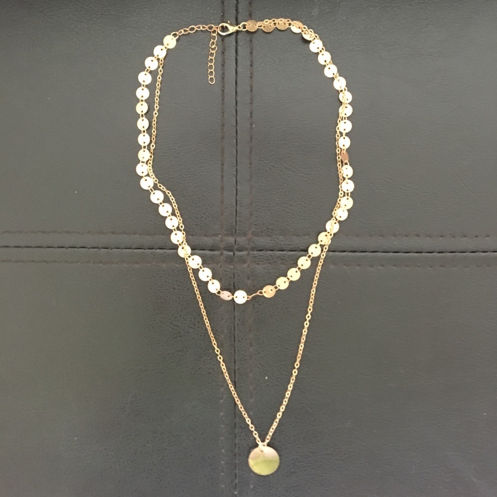 Double layer Circle Necklace!