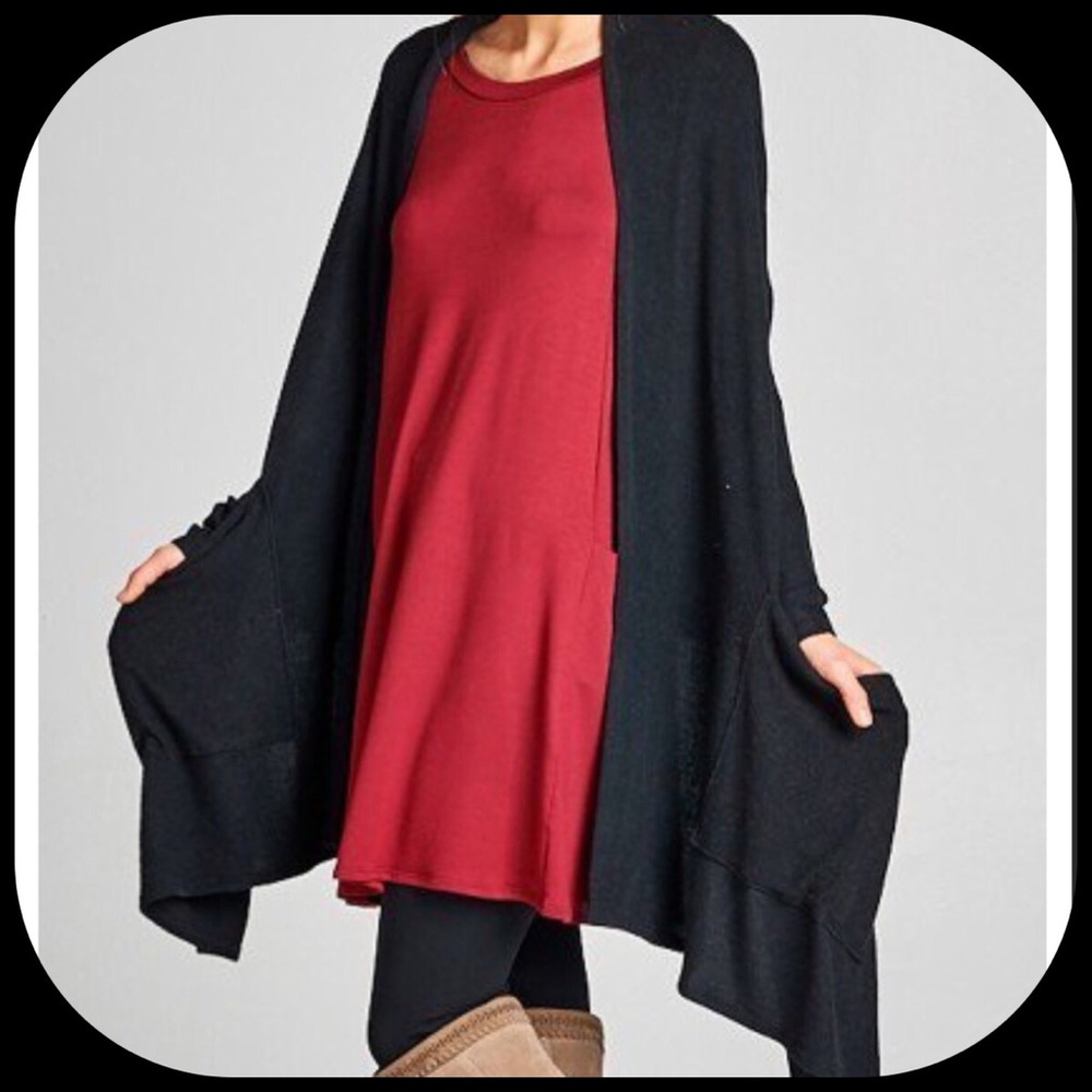 Shawl Wrap With Pockets