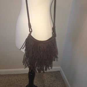Brown fringe Purse