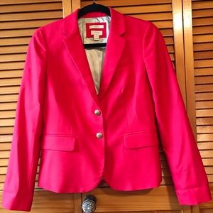 Red J. Crew Schoolboy Blazer