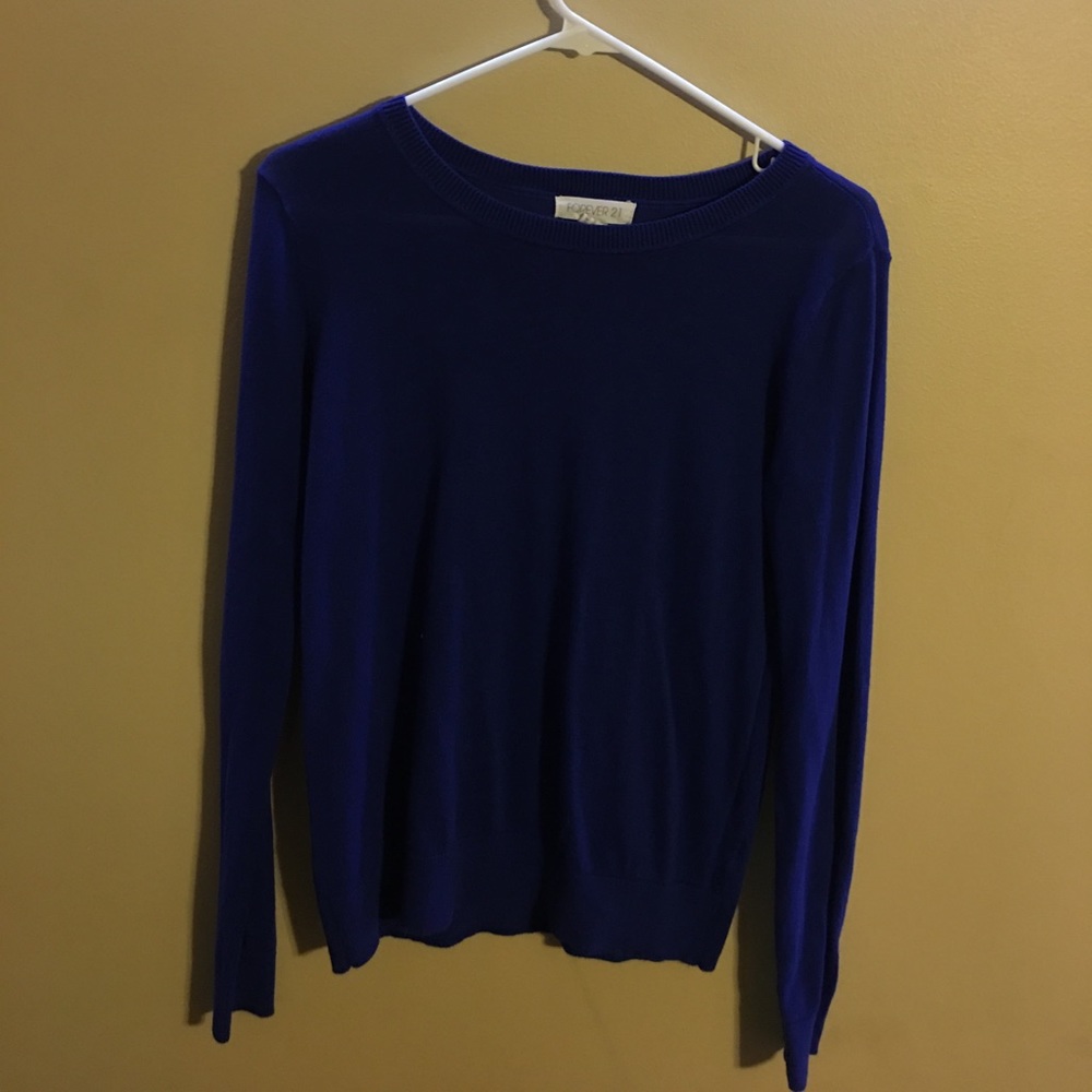 Blue Forever 21 sweater