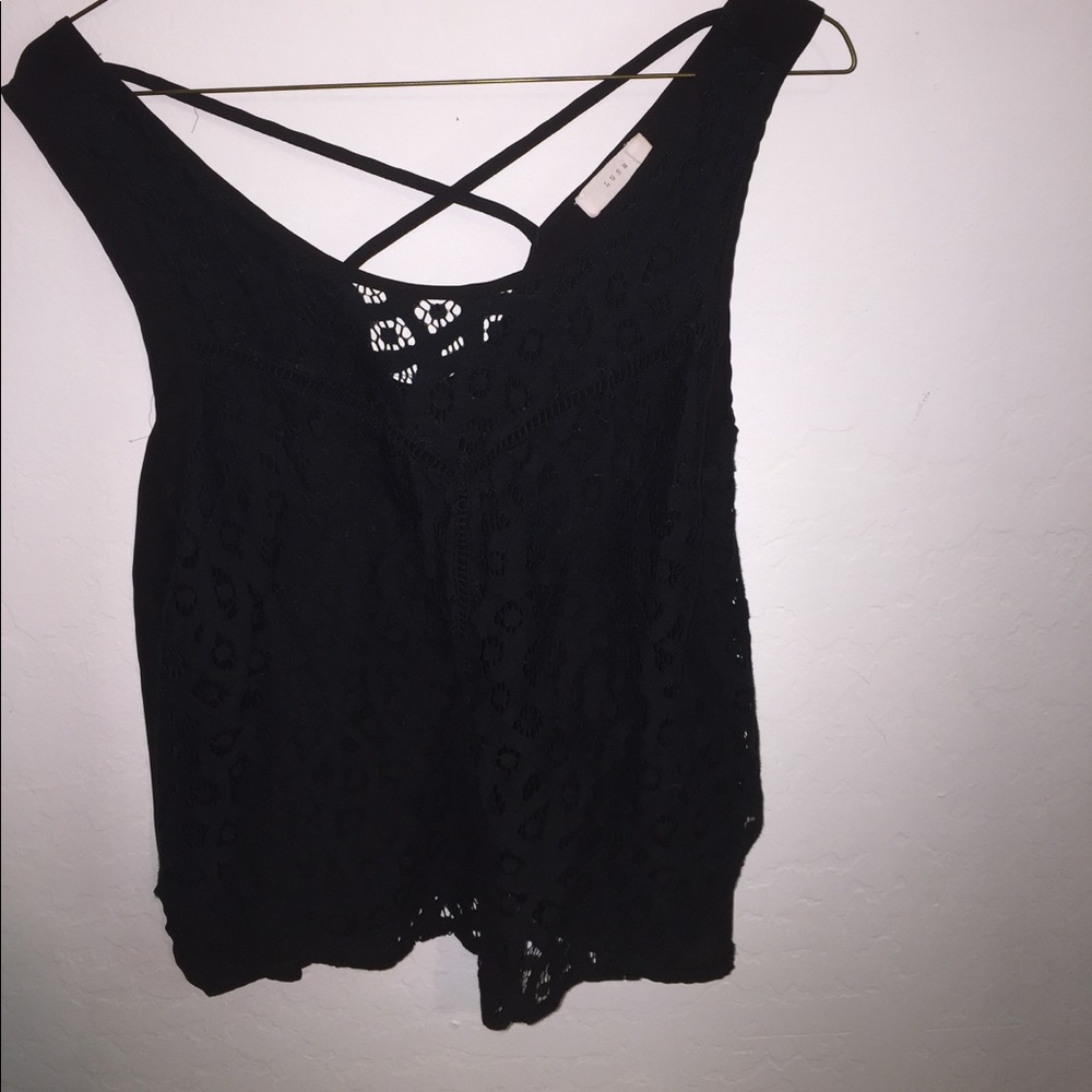 Fancy black tank top
