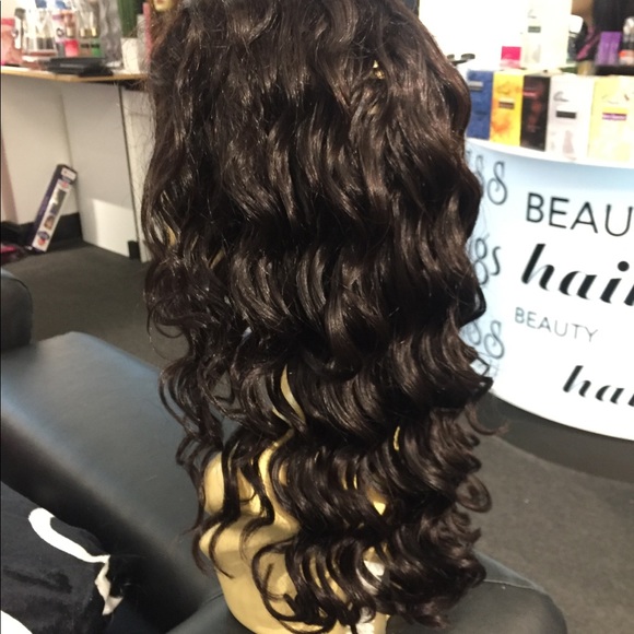 Human virgin Brazilian Lacefront Wig Swisslace wig