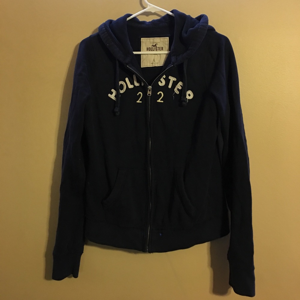 Navy blue Hollister jacket!