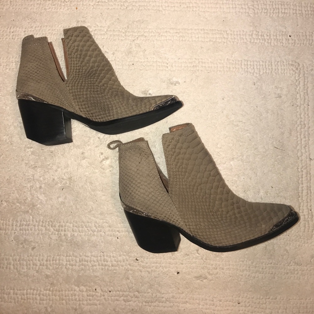 Jeffrey Campbell Cromwell Snakeskin Bootie