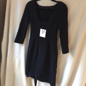 DIANE von FURSTENBERG sexy, chic black dress.