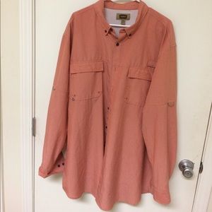 Salmon colored  Men's Fishing 🎣 outdoor shirt