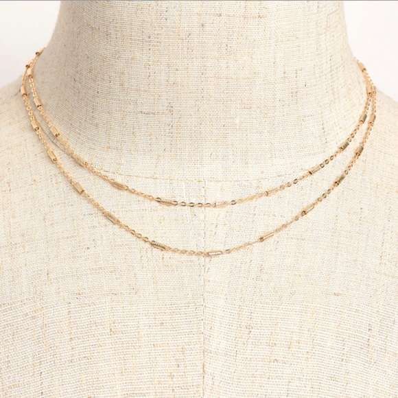 | DELICATE DOUBLE NECKLACE | - Picture 2 of 5