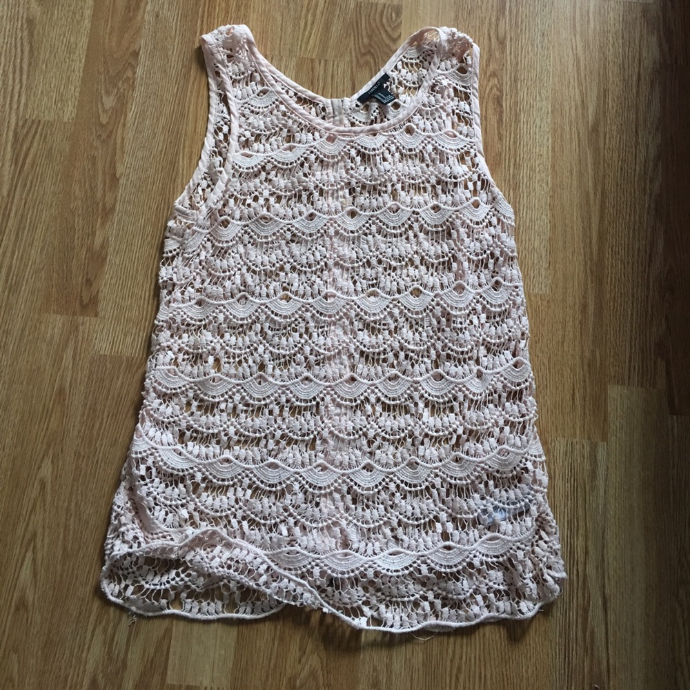 Pink crochet top