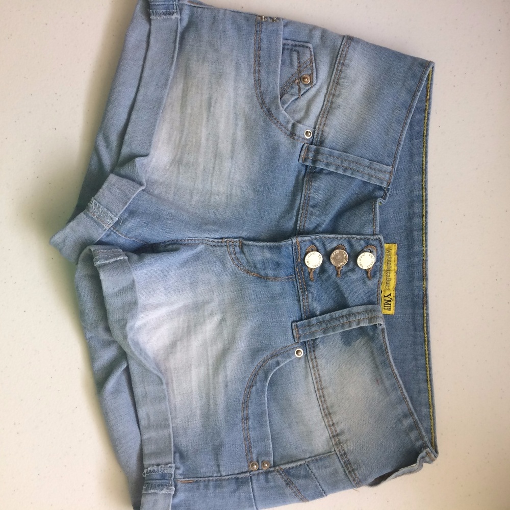 Light Wash Jean Shorts
