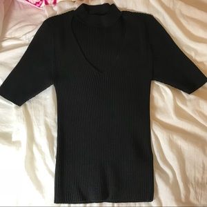 Choker Neck Fitted Tee