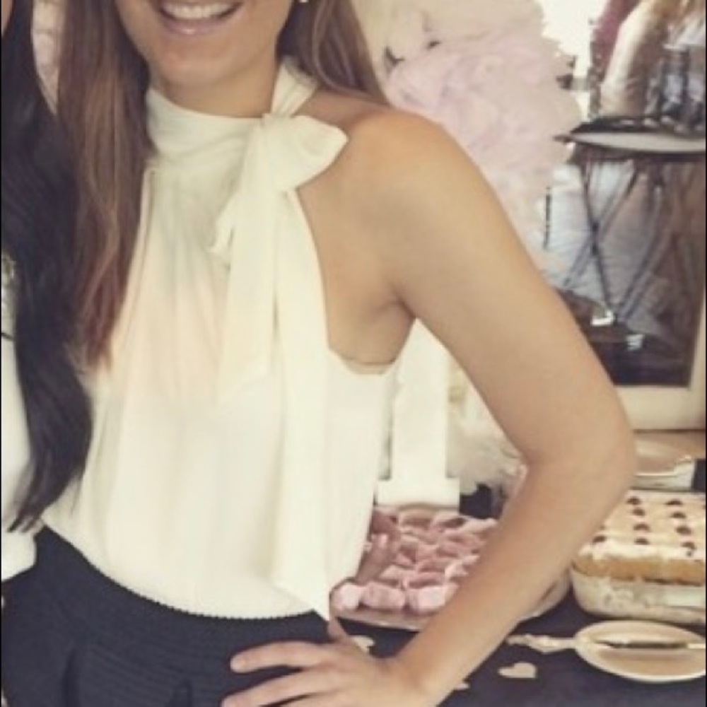 Express white dressy tank top